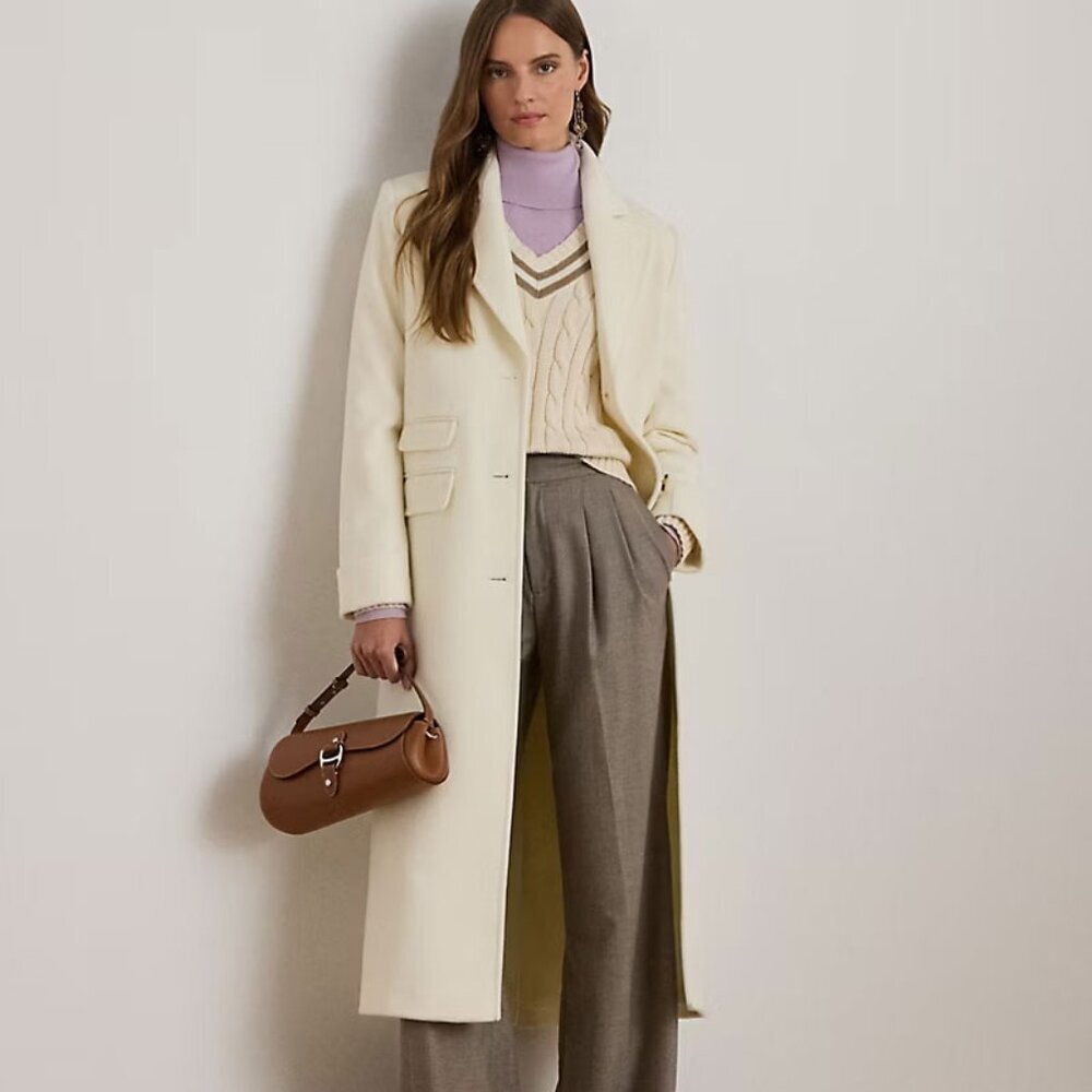 Ralph Lauren Wool-Blend Reefer Coat